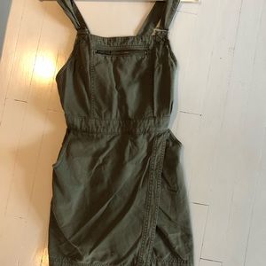 Army green denim jumper from Urban Outiftters